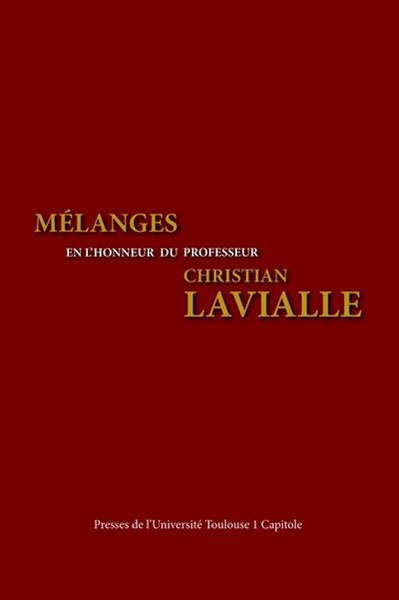 Picture of Mélanges en l'honneur du Professeur Christian Lavialle