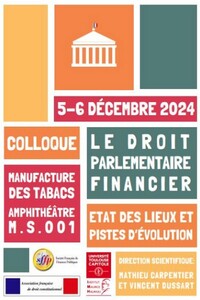 Picture of Le droit parlementaire financier : état des lieux et pistes d'évolution