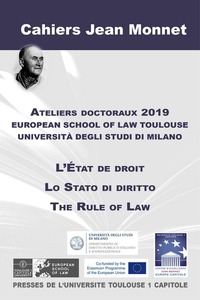 Picture of ACTES DES ATELIERS DOCTORAUX 2019 - L ETAT DE DROIT DE L UNIVERSITE