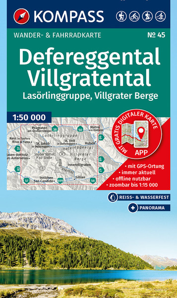 Image de 45 DEFEREGGENTAL - VILLGRATENTAL LASORLINGGRUPPE, VILLGRATER BERGE