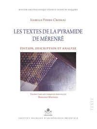 Picture of Les textes de la pyramide de mérenrê.