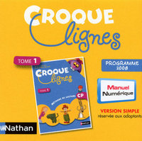 Image de Croque-lignes CP - CDrom - manuel numérique simple