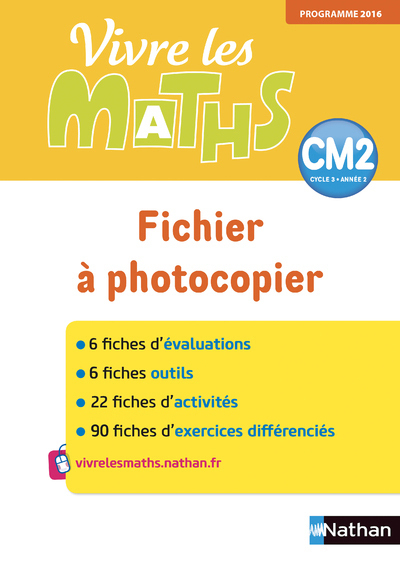 Picture of Vivre les maths - Fichier à photocopier - CM2 - 2018