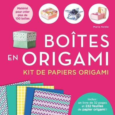 Image de Boîtes en origami Kit de papiers origami