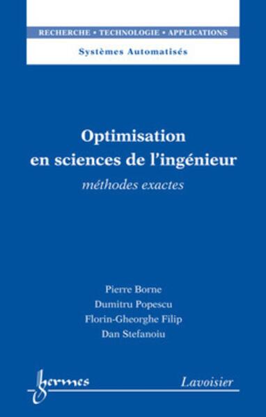 Image de Optimisation en sciences de l'ingénieur. Méthodes exactes
