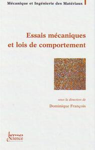 Picture of Essais mécaniques et lois de comportement