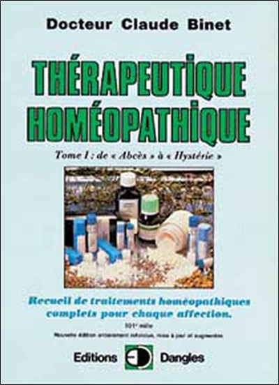 Image de Thérapeutique homéopathique T.1