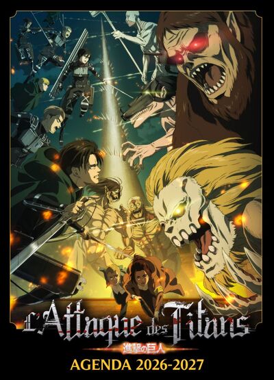 Image de Agenda scolaire 2026-2027 L'Attaque des Titans