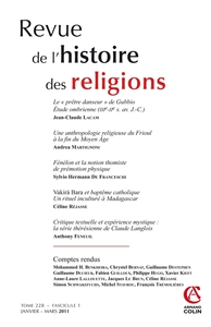 Image de Revue de l'histoire des religions - Tome 228 (1/2011)