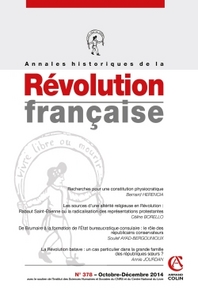 Picture of Annales historiques de la Révolution française n° 378 (4/2014) Varia