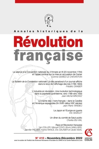 Picture of Annales historiques de la Révolution française Nº410 4/2022 Varia