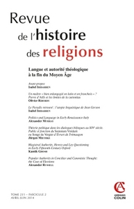 Image de Revue de l'histoire des religions - Tome 231 (2/2014) Varia