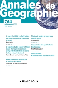 Image de Annales de géographie - N°764 4/2025