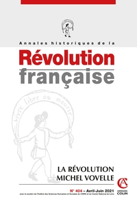 Picture of Annales historiques de la Révolution française Nº404 2/2021 La Révolution de Michel Vovelle