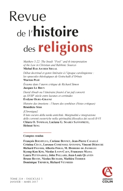 Image de Revue de l'histoire des religions (1/2017) Varia