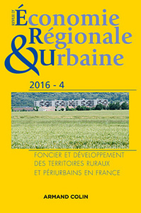 Image de Revue d'économie régionale et urbaine n° 4/2016 Foncier et développement des territoires ruraux et p