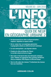 Picture of L'Information géographique (2/2019) Quoi de neuf en géographie urbaine (2)