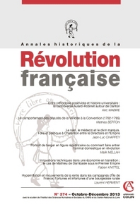 Picture of Annales historiques de la Révolution française n° 374 (4/2013)