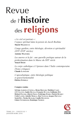 Image de Revue de l'histoire des religions - Tome 233 (1/2016) Varia
