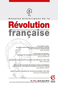 Picture of Annales historiques de la Révolution française n° 372 (2/2013)