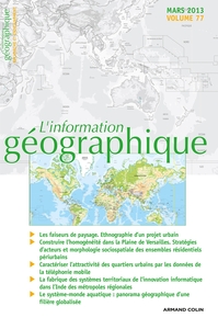 Image de L'information géographique - Vol. 77 (1/2013)
