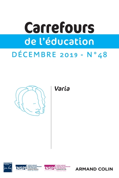 Picture of Carrefours de l'éducation n°48 (2/2019) Varia