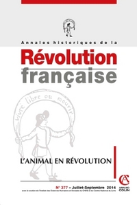 Picture of Annales historiques de la Révolution française n° 377 (3/2014) L'animal en révolution
