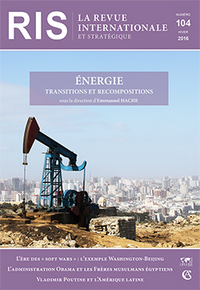 Image de Revue internationale et stratégique n° 104 (4/2016) Énergie, transitions et recompositions