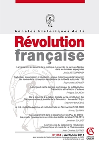 Picture of Annales historiques de la Révolution française n° 364 (2/2011)