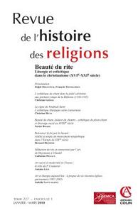 Image de Revue de l'histoire des religions - Tome 227 (1/2010)