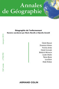 Image de Annales de Géographie n° 702-703 (2-3/2015) Géographie de l'enfermement