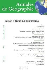 Image de Annales de Géographie n° 700 (6/2014) Illégalité et gouvernement des territoires