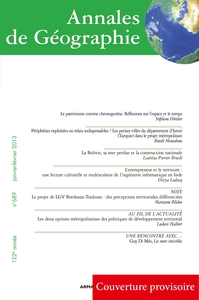 Image de Annales de Géographie n° 689 (1/2013)