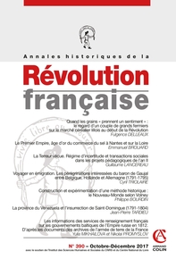 Picture of Annales historiques de la Révolution française n°390 (4/2017) Varia