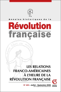 Picture of Annales historiques de la Révolution française Nº425 3/2026