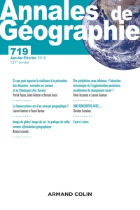 Picture of Annales de géographie - N°719 1/2018 Varia