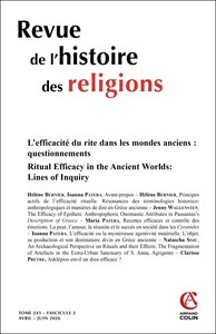 Image de Revue de l'histoire des religions - Nº2/2026