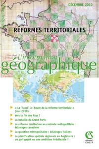 Picture of L'information géographique - Vol. 74 (4/2010)  Réformes territoriales