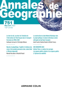 Picture of Annales de géographie - N°751 3/2023