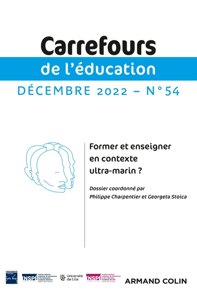 Image de Carrefours de l'éducation n°54 (2/2022) Former et enseigner en contexte ultra-marin ?