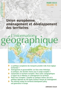 Image de L'information géographique - Vol. 79 (1/2015) Union européenne, aménagement et développement des ter