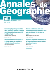 Picture of Annales de géographie n° 718 (6/2017) Varia
