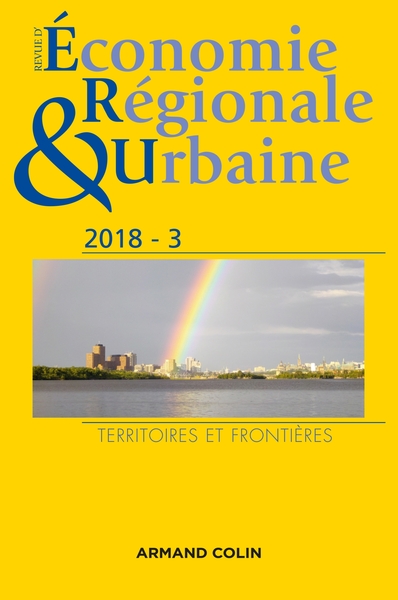 Image de Revue d'économie régionale et urbaine n° 3/2018 Territoires et frontières