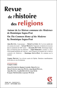 Picture of Revue de l'histoire des religions - Nº3/2026