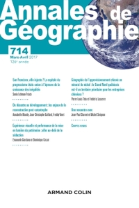 Picture of Annales de géographie n° 714 (2/2017) Varia