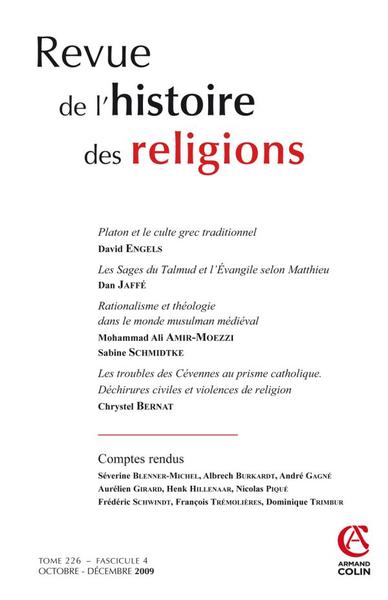 Image de Revue de l'histoire des religions - Tome 226 (4/2009)