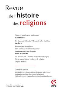 Image de Revue de l'histoire des religions - Tome 226 (4/2009)