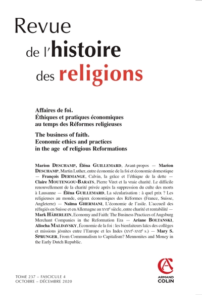 Picture of Revue de l'histoire des religions - N 4 2019