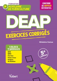 Picture of DEAP - Exercices corrigés pour les auxiliaires de puériculture