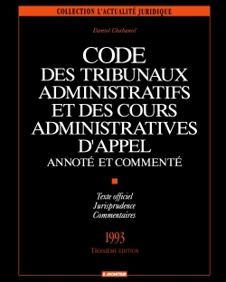 Picture of Code des tribunaux administratifs et des cours administratives d'appel annoté et commenté